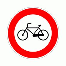 DIVIETO DI TRANSITO ALLE BICICLETTE