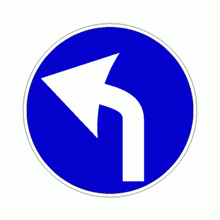 PREAVVISO DI DIREZIONE OBBLIGATORIA A SINISTRA